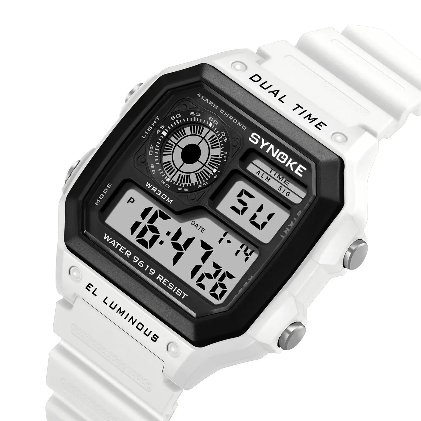 Men’s Digital Sports Waterproof Watch – Chronograph, Alarm, Backlight, Shock Resistant - TREASURE ESHOP