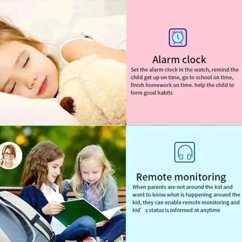 Kids GPS Smart Watch – 5G Location, SOS Call, Camera Waterproof Smartwatch for Children