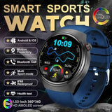 Watch 4 GT Series Smartwatch – 1.53” AMOLED Display, Bluetooth Calling, Heart Rate & Sleep Monitor, Fitness Tracker for Men