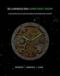 Luxury Automatic Skeleton Men’s Watch | Octagon Design - TREASURE ESHOP