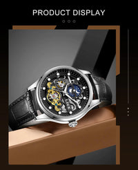 LIGE Men’s Automatic Mechanical Watch – Fashion Waterproof Skeleton Wristwatch - TREASURE ESHOP
