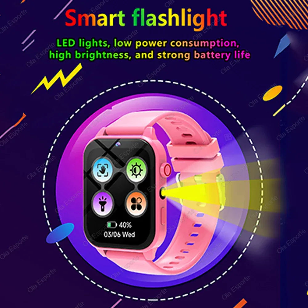 Kids Smart Watch with Camera Games – 1.83” Touch Screen, Fitness Tracker, Sleep Monitor, Alarm Gifts for Boys Girls - TREASURE ESHOP