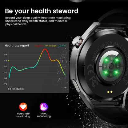 Men’s Smartwatch GT5 Pro – 1.52" HD AMOLED | GPS, Bluetooth Calling, Heart Rate Fitness Tracker | IP68 Waterproof