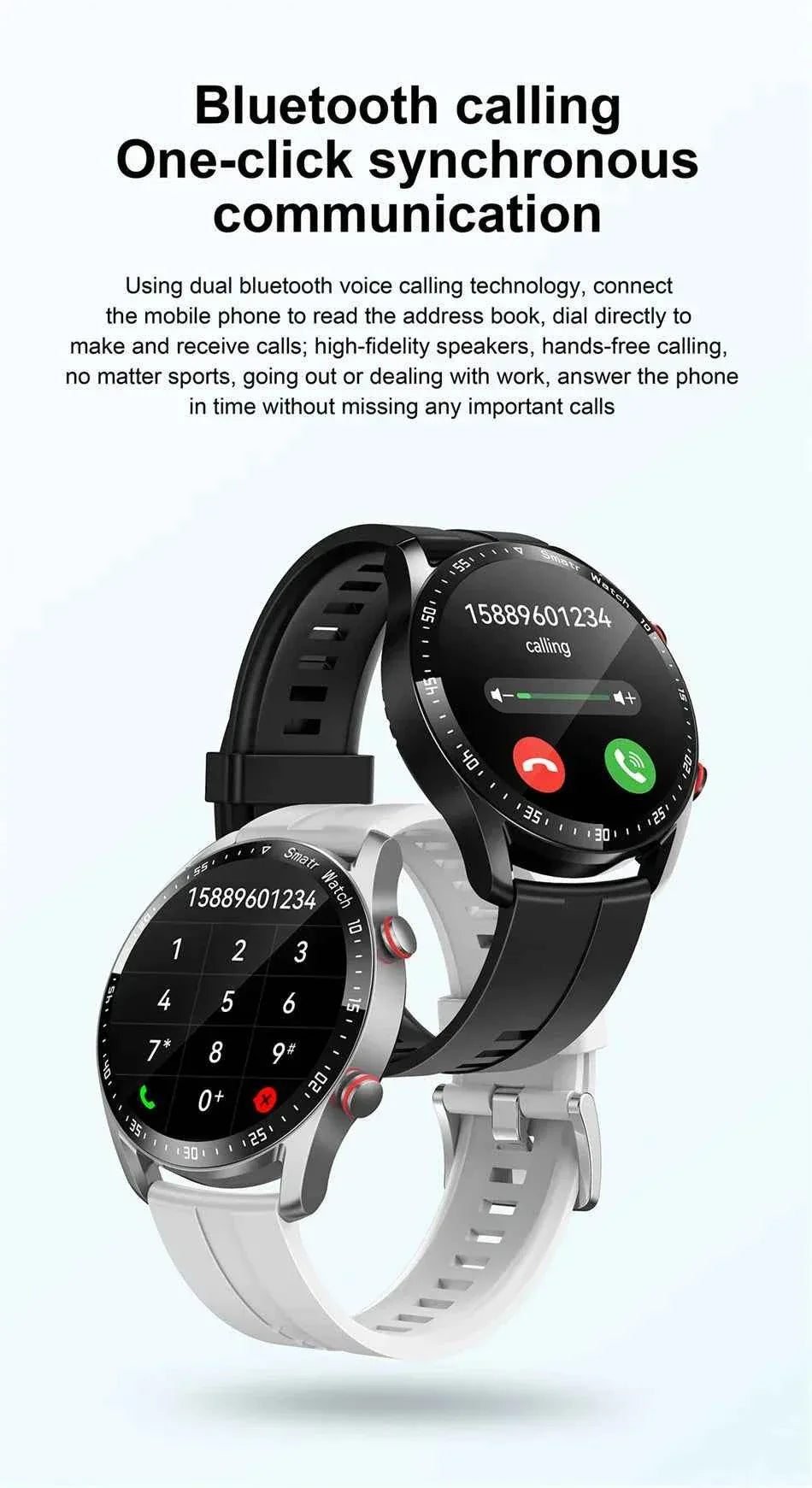 ChiBear Men’s Smartwatch – ECG+PPG Health Monitor | 1.28” HD Round Display | Bluetooth Call | Fitness &amp; Sports Waterproof Watch