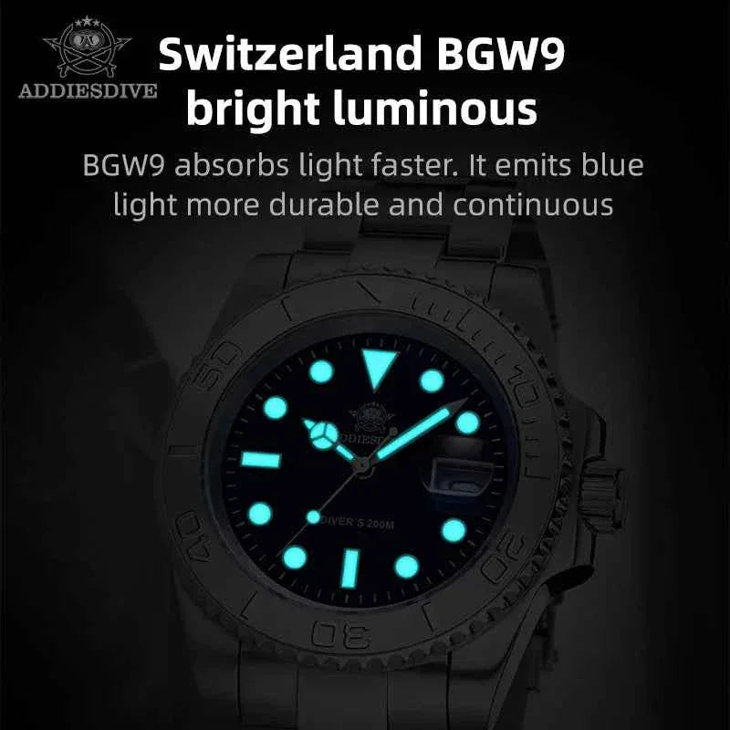 Men’s Analog Quartz Diving Watch – BGW9 Luminous | 200m Waterproof | Stainless Steel | Japan Miyota Movement