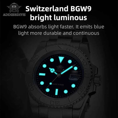 Men’s Analog Quartz Diving Watch – BGW9 Luminous | 200m Waterproof | Stainless Steel | Japan Miyota Movement