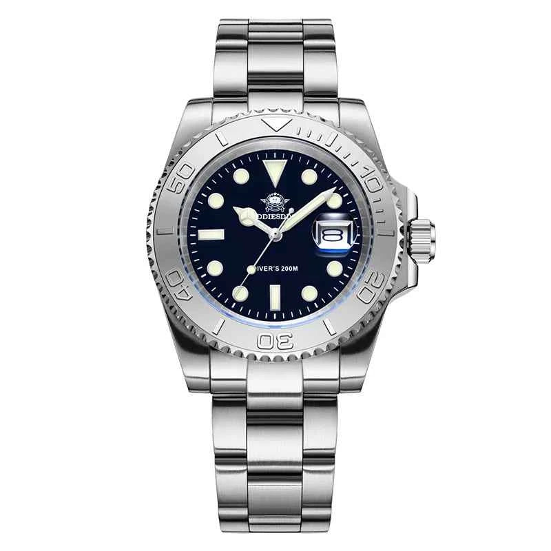 Men’s Analog Quartz Diving Watch – BGW9 Luminous | 200m Waterproof | Stainless Steel | Japan Miyota Movement