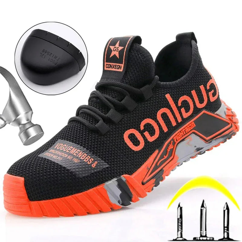 Men’s Steel Toe Work Sneakers | Puncture-Proof Safety Shoes - TREASURE ESHOP