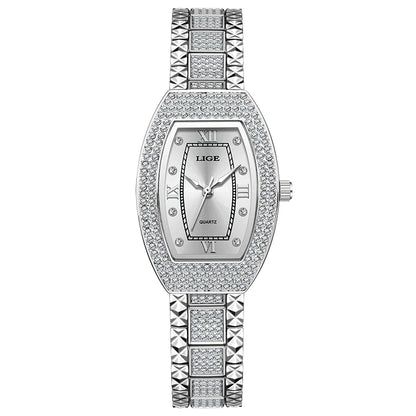Luxury Diamond Women’s Watch | Elegant Stainless Steel - TREASURE ESHOP