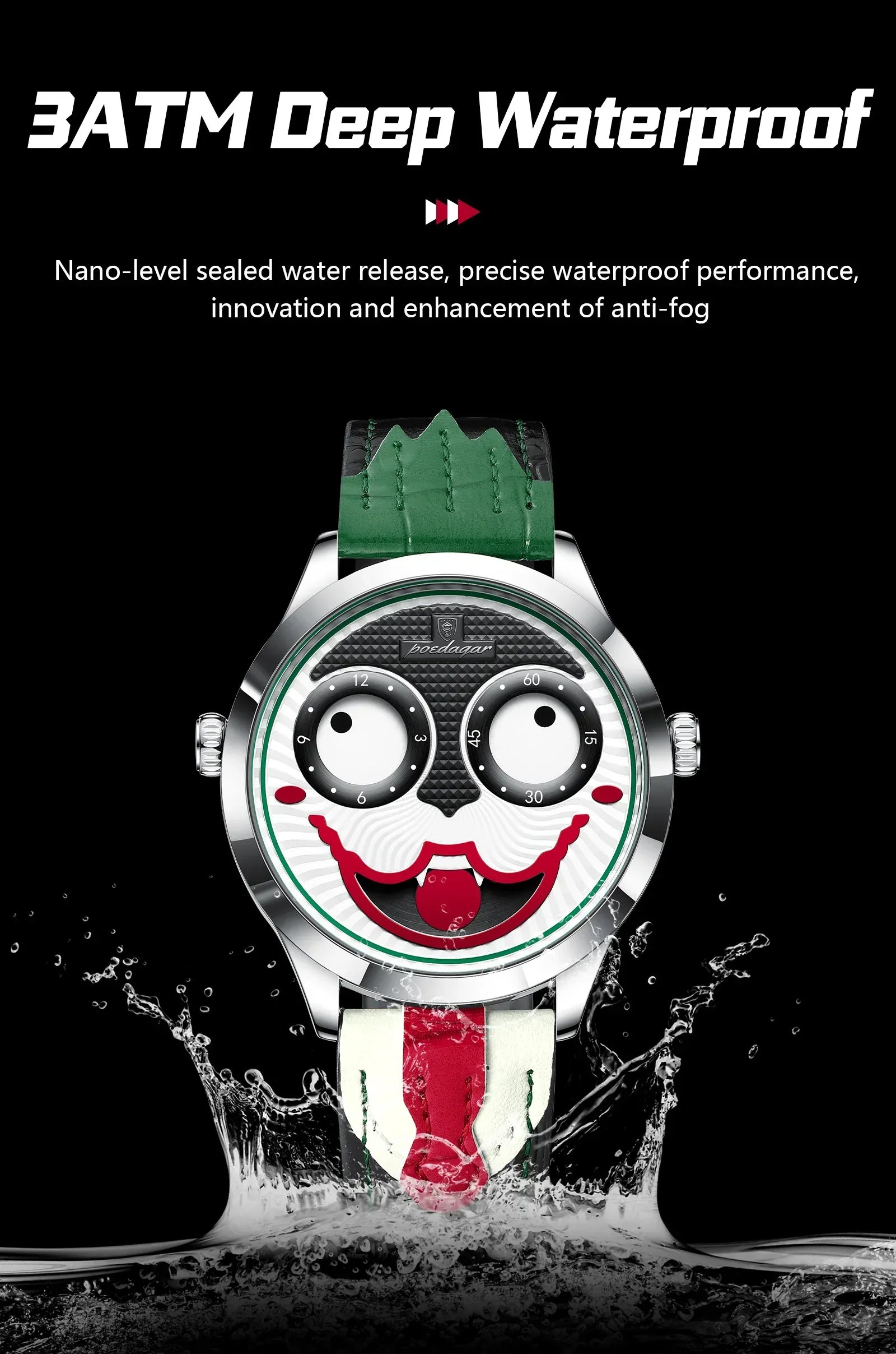 Luxury Men’s Quartz Watch | Waterproof Leather Sports - TREASURE ESHOP