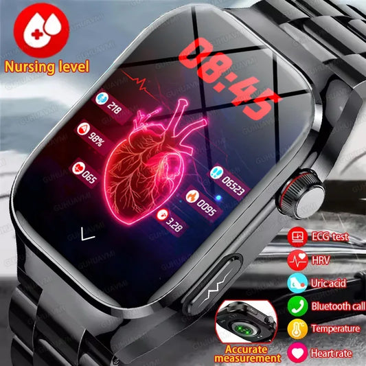 Three Highs Smartwatch TK16 | ECG, Blood Pressure & Body Analysis - TREASURE ESHOP