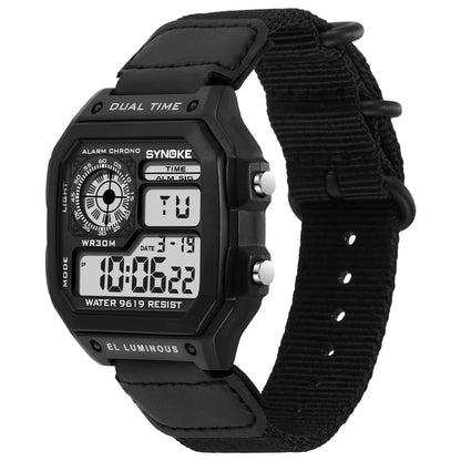 Men’s Digital Sports Waterproof Watch – Chronograph, Alarm, Backlight, Shock Resistant - TREASURE ESHOP