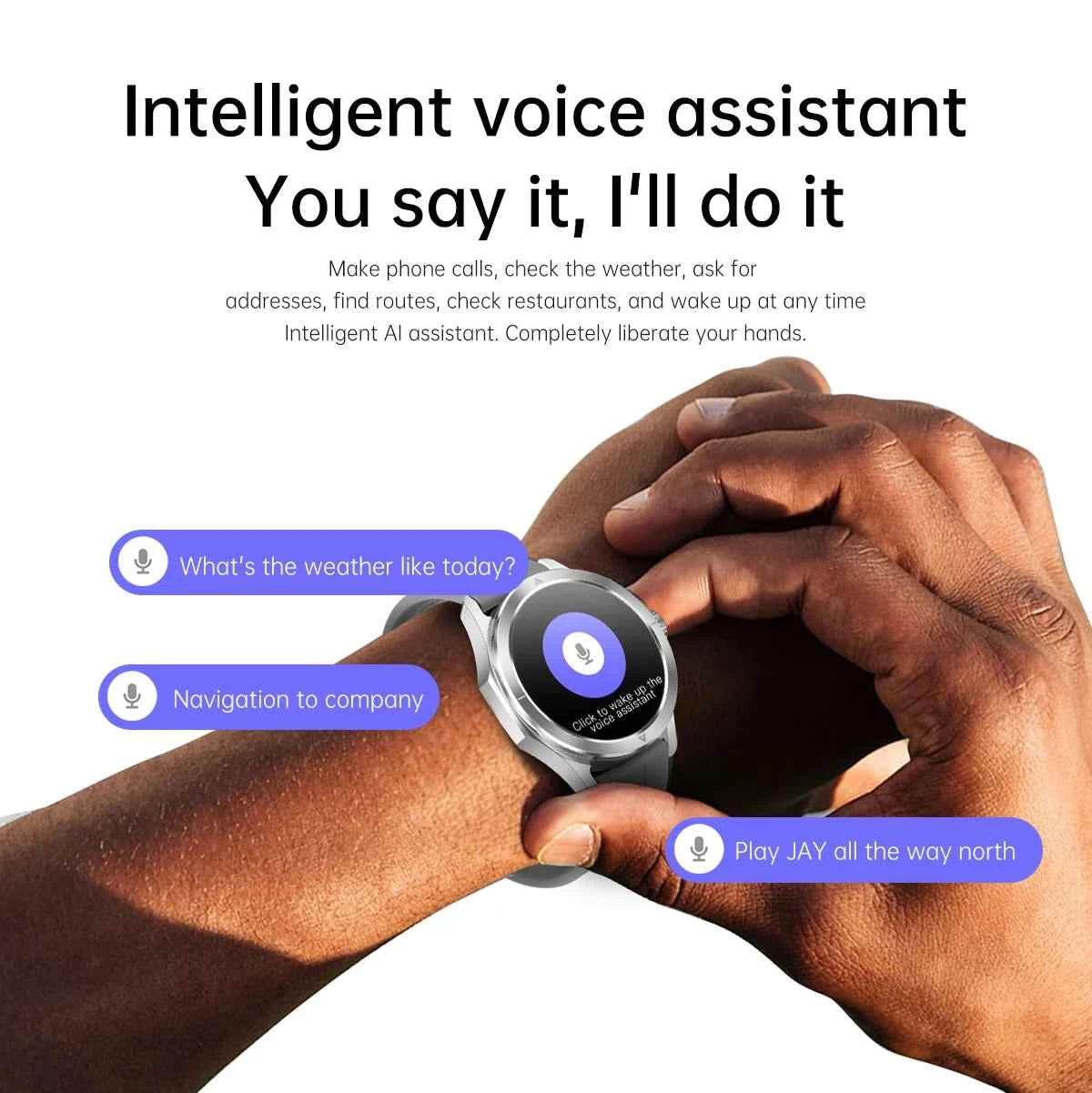 Ultra Outdoor Sports Smartwatch Men – 1.53” AMOLED HD, GPS, NFC, Compass, Heart Rate, Waterproof Bluetooth Calling Watch