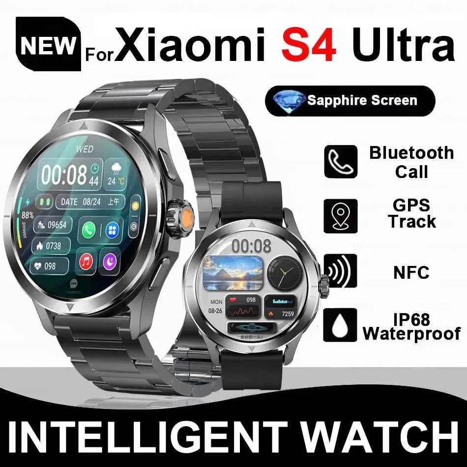 Ultra Outdoor Sports Smartwatch Men – 1.53” AMOLED HD, GPS, NFC, Compass, Heart Rate, Waterproof Bluetooth Calling Watch