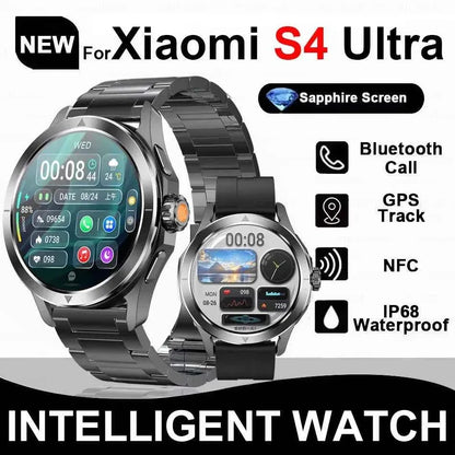 Ultra Outdoor Sports Smartwatch Men – 1.53” AMOLED HD, GPS, NFC, Compass, Heart Rate, Waterproof Bluetooth Calling Watch