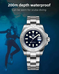 Men’s Analog Quartz Diving Watch – BGW9 Luminous | 200m Waterproof | Stainless Steel | Japan Miyota Movement