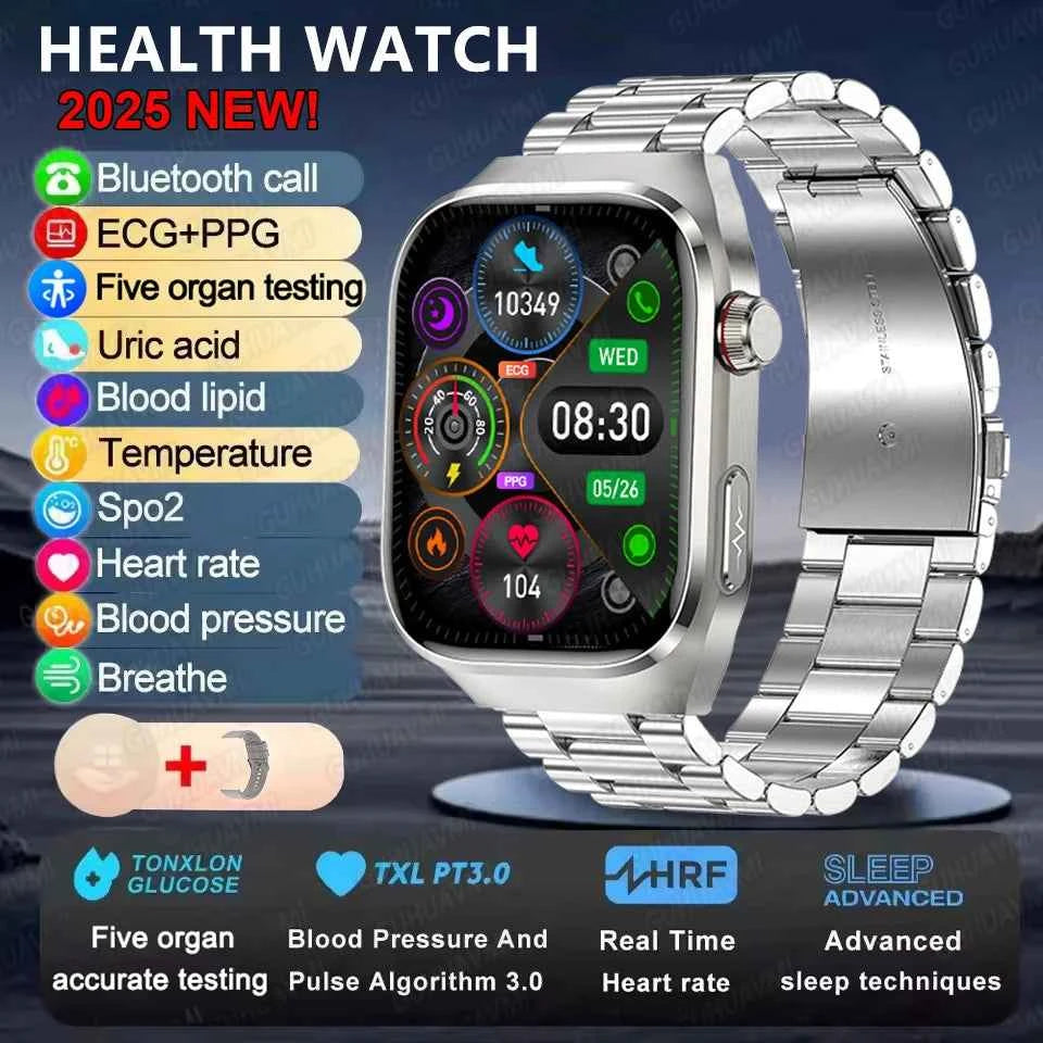 Micro Physical Examination Smartwatch – 2.04” AMOLED Sapphire