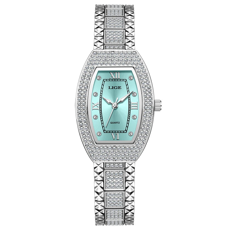 Luxury Diamond Women’s Watch | Elegant Stainless Steel - TREASURE ESHOP
