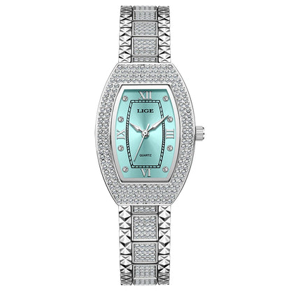 Luxury Diamond Women’s Watch | Elegant Stainless Steel - TREASURE ESHOP