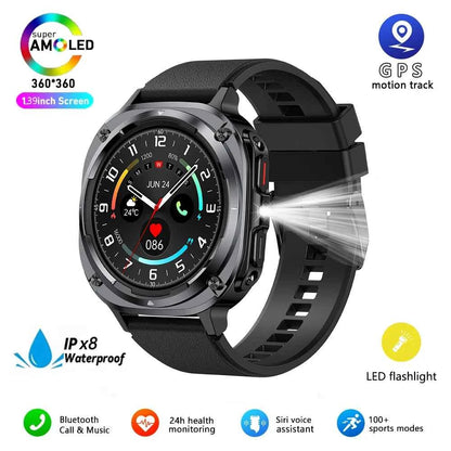 Watch 7 Ultra Smart Watch HD Round Display, Heart Rate, Blood Oxygen, GPS, Bluetooth Calling, IPX8 Waterproof