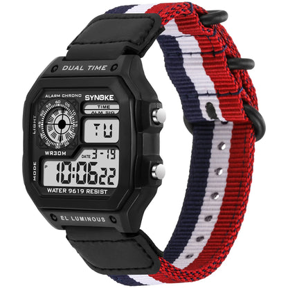 Men’s Digital Sports Waterproof Watch – Chronograph, Alarm, Backlight, Shock Resistant - TREASURE ESHOP