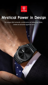 Military Men’s Quartz Watch – Waterproof Stainless Steel Luxury Wristwatch with Week Calendar - TREASURE ESHOP