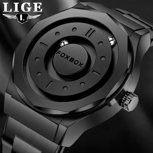 Creative Scrolling Pointer Magnetic Force Men’s Quartz Watch - TREASURE ESHOP