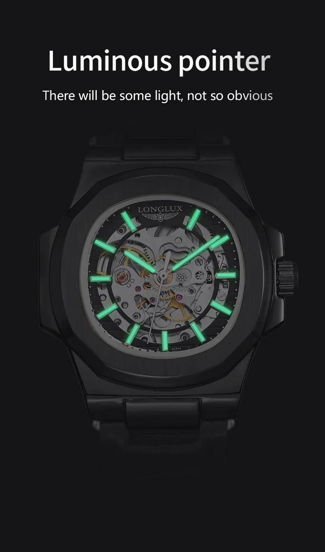Automatic Skeleton Watch Men | Leather Luxury Waterproof - TREASURE ESHOP