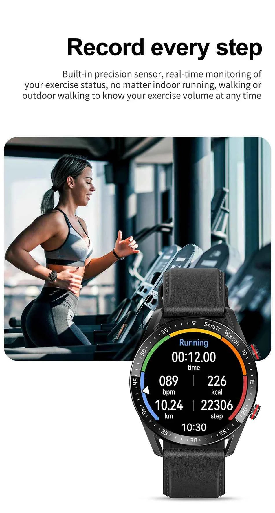 ChiBear Men’s Smartwatch – ECG+PPG Health Monitor | 1.28” HD Round Display | Bluetooth Call | Fitness &amp; Sports Waterproof Watch