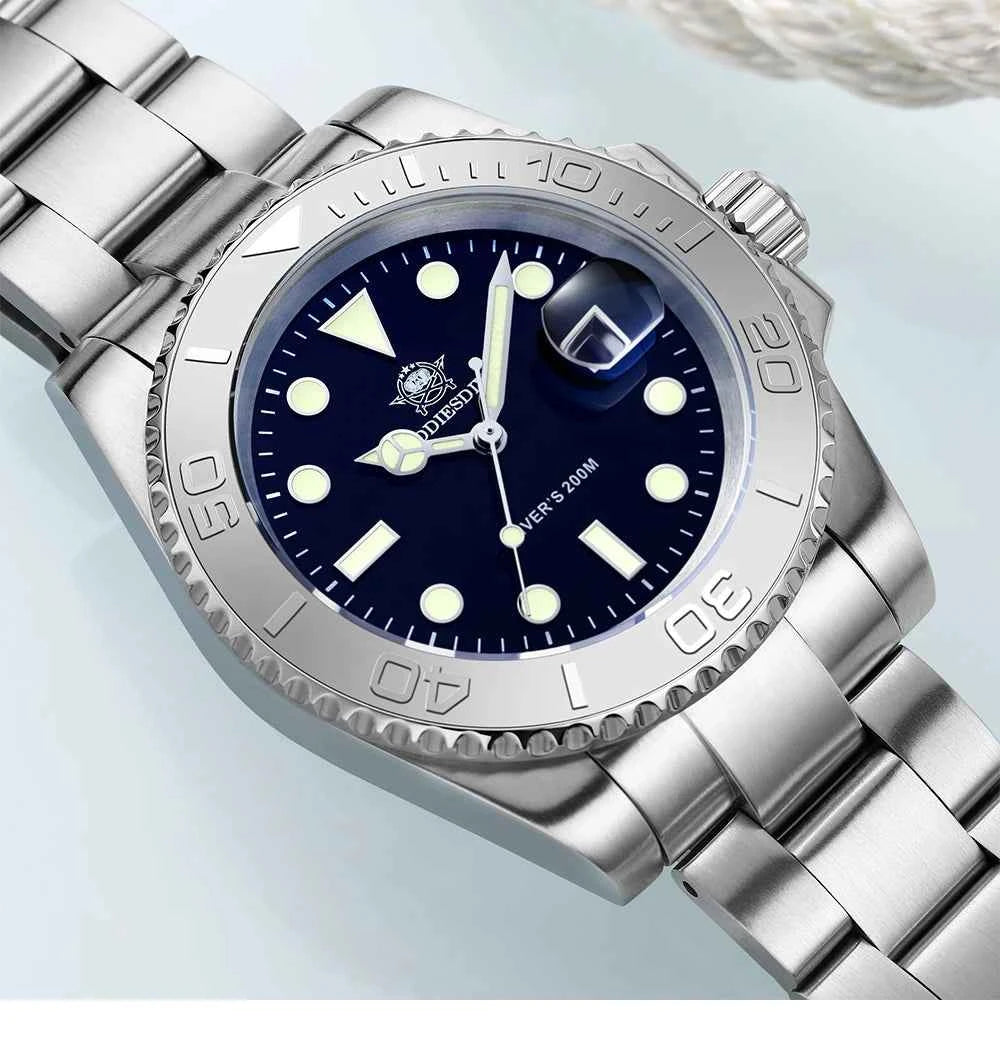 Men’s Analog Quartz Diving Watch – BGW9 Luminous | 200m Waterproof | Stainless Steel | Japan Miyota Movement