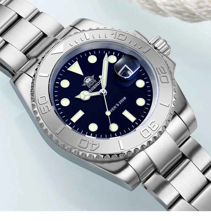 Men’s Analog Quartz Diving Watch – BGW9 Luminous | 200m Waterproof | Stainless Steel | Japan Miyota Movement