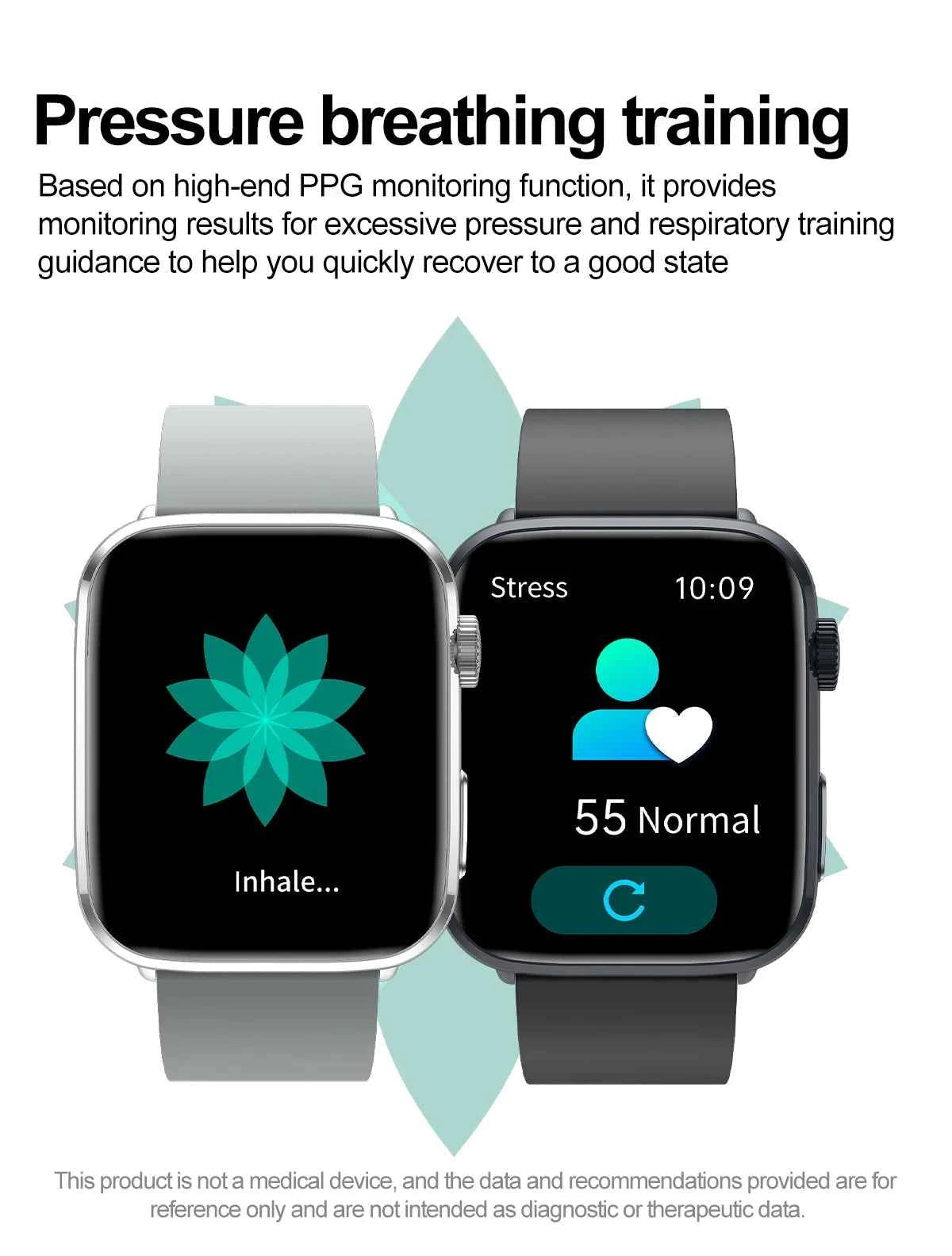 Women’s Smartwatch – AI Health Diagnosis, HRV + PPG, Blood Pressure &amp; SpO2 | 1.85” AMOLED | Bluetooth Call + NFC