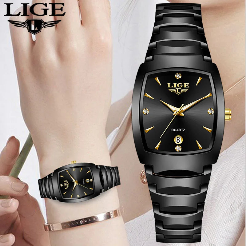 Women’s Luxury Stainless Steel Quartz Watch – Elegant Business Ladies Fashion Wristwatch - TREASURE ESHOP