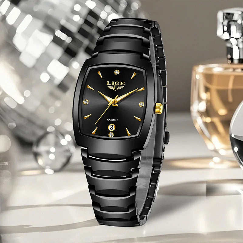 Women’s Luxury Stainless Steel Quartz Watch – Elegant Business Ladies Fashion Wristwatch - TREASURE ESHOP