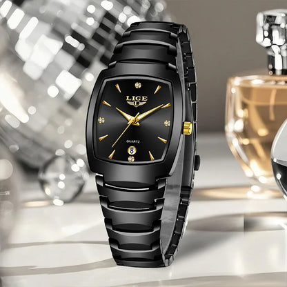 Women’s Luxury Stainless Steel Quartz Watch – Elegant Business Ladies Fashion Wristwatch - TREASURE ESHOP