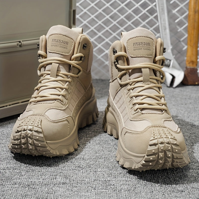 Men’s All-Season High-Top Hiking Boots – Durable Outdoor Ankle Support Shoes
