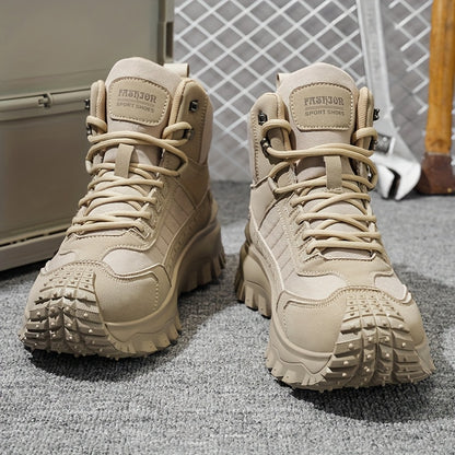 Men’s All-Season High-Top Hiking Boots – Durable Outdoor Ankle Support Shoes