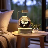 Magisches 3D Dinosaurier Nachtlicht – Kristall Kugel LED Lampe mit Warmlicht