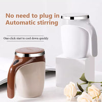 Selbstrührender Becher mit USB-Aufladung ✔ Perfekt gemixter Kaffee & Shakes auf Knopfdruck ✔ Magnetisches Rührsystem ✔ Ideal für Zuhause, Büro & Fitness.