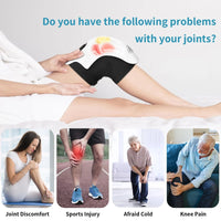 Heated Knee Massager with Infrared & Vibration – Wireless Pain Relief Device