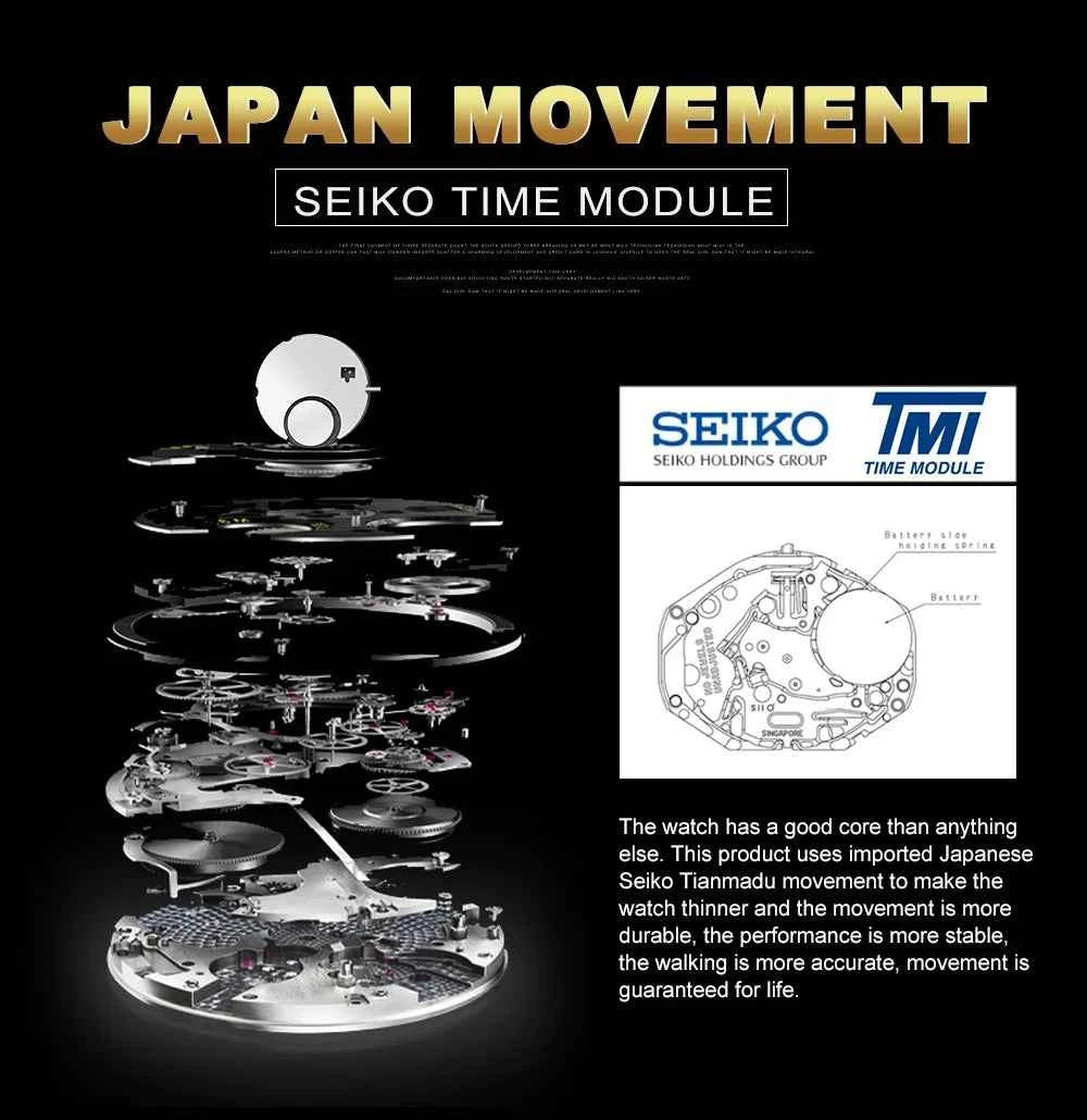 Women’s Rose Gold Quartz Watch – 36mm Minimalist Stainless Steel Waterproof Ladies Fashion Wristwatch