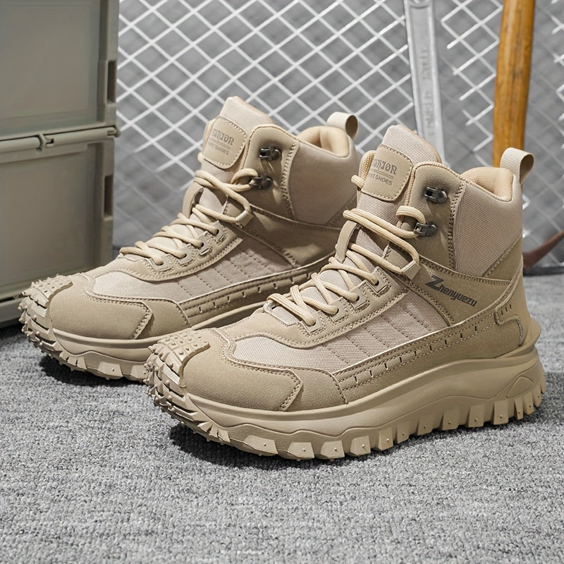 Men’s All-Season High-Top Hiking Boots – Durable Outdoor Ankle Support Shoes