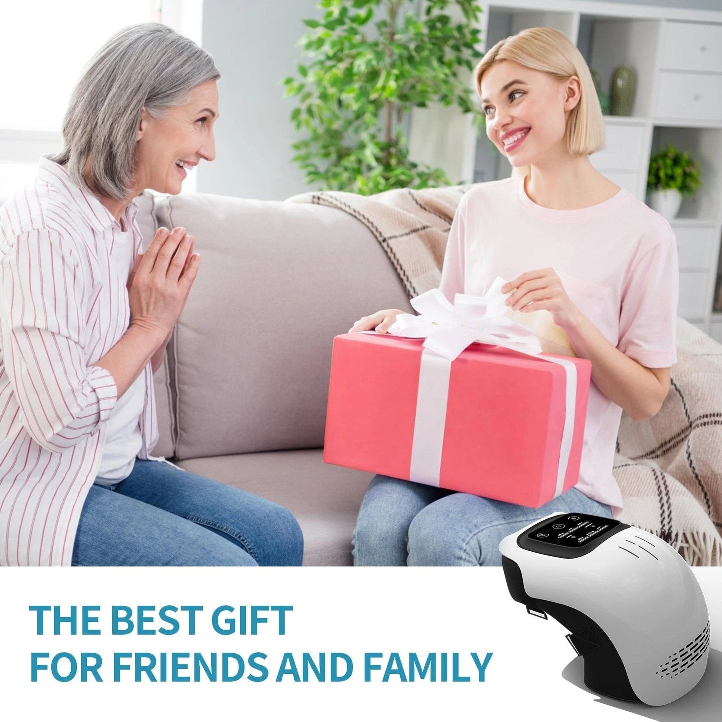 Heated Knee Massager with Infrared & Vibration – Wireless Pain Relief Device