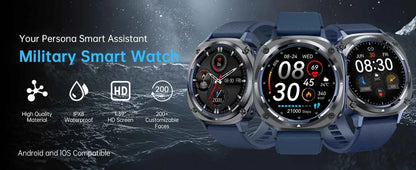 Watch 7 Ultra Smart Watch HD Round Display, Heart Rate, Blood Oxygen, GPS, Bluetooth Calling, IPX8 Waterproof