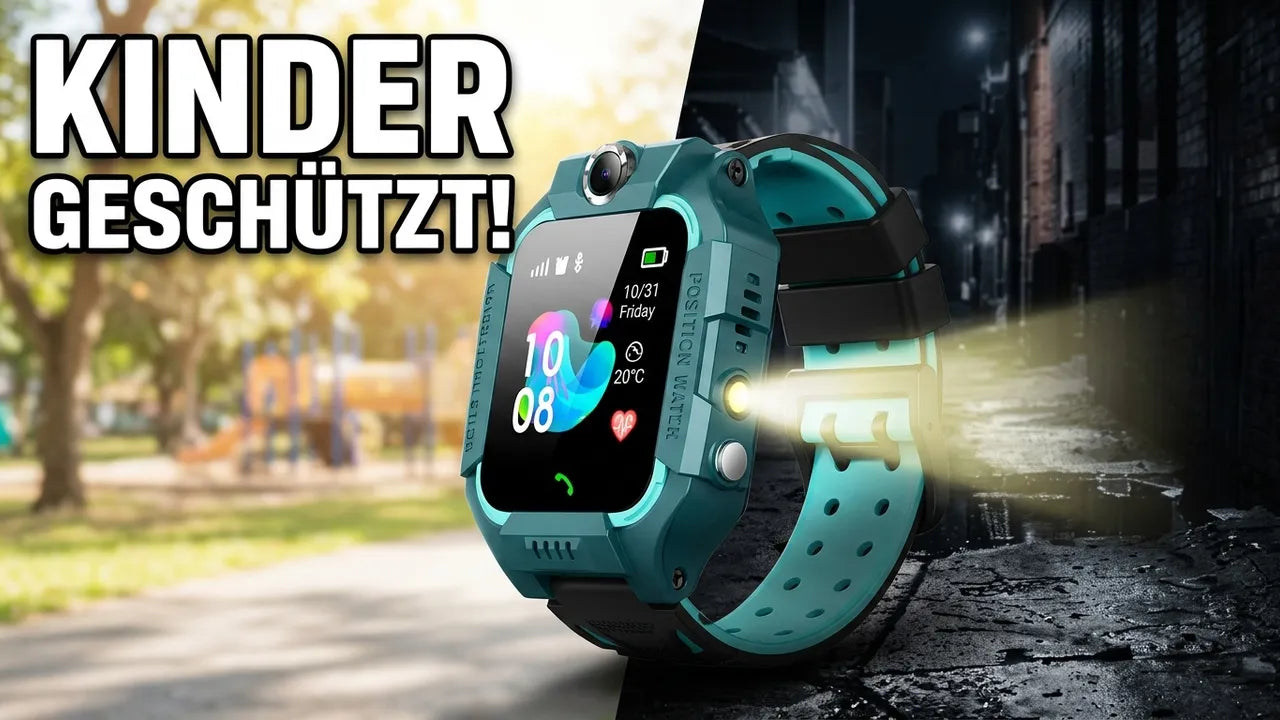 Kinder-Smartwatch 4G mit SIM-Karte – SOS-Notruf, GPS-Ortung, Kamera, IP67 wasserdicht, Schulmodus – Geschenk für Mädchen & Jungen (3–12 Jahre)