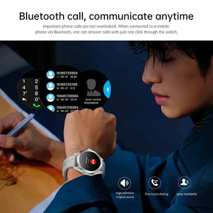 Ultra Outdoor Sports Smartwatch Men – 1.53” AMOLED HD, GPS, NFC, Compass, Heart Rate, Waterproof Bluetooth Calling Watch