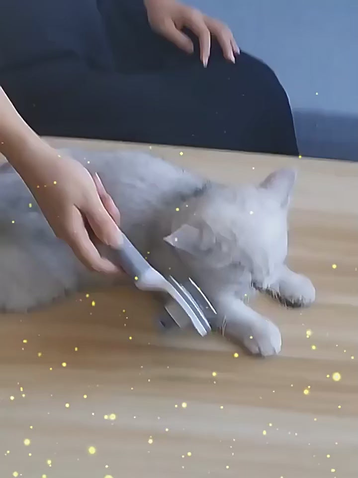 FurGone Self-Cleaning Pet Brush – Remove Loose Hair in Seconds (For Dogs & Cats)