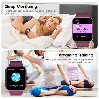 Smartwatch – 1.85” HD Touch Screen, Wireless Calling, 100+ Sports Modes, 24/7 Heart Rate & SpO2 Tracking