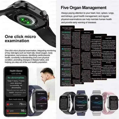 Micro Physical Examination Smartwatch – 2.04” AMOLED Sapphire