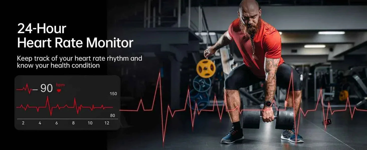 Watch 7 Ultra Smart Watch HD Round Display, Heart Rate, Blood Oxygen, GPS, Bluetooth Calling, IPX8 Waterproof